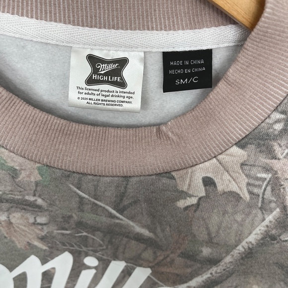 NWOT Miller High Life Camo Sweatshirt Men’s Small - Picture 5 of 9
